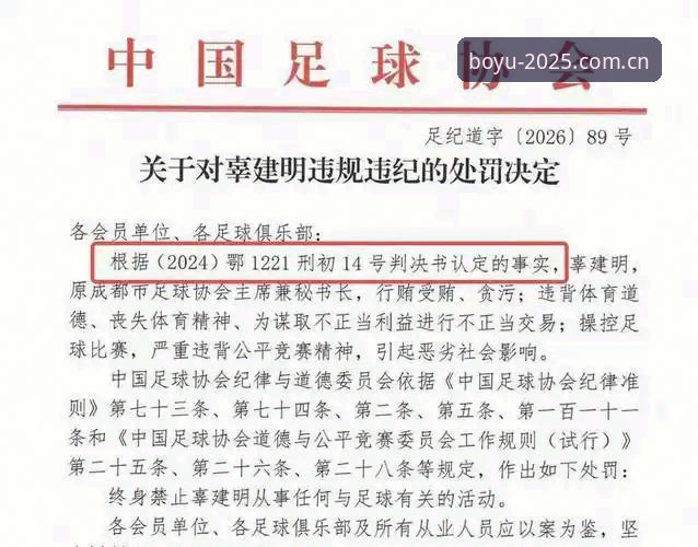 中国足协第三批禁足名单曝光，博鱼体育用户如何看懂这场足球反腐风暴？